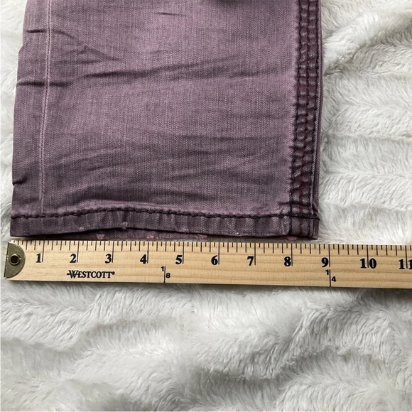 ROCK REVIVAL Moto Jeans Reid Biker Sz 40x 32 Embroidered Burgandy New With Tags - Picture 12 of 13